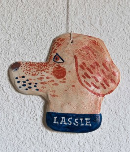 Virginie Contier, Modelage unique, peint à la main. Lassie 