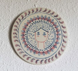 Virginie Contier, Modelage unique, peint à la main. La sauvageonne 