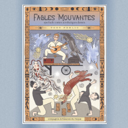 Affiche pour la compagnie les artisanes du risque, par Virginie Contier 